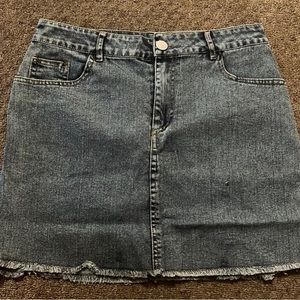 Chicme Denim high waist mini skirt